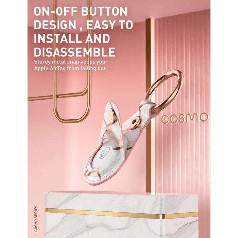 SUPCASE Brelok etui Supcase Cosmo do Apple AirTag Marble SUPCASE Brelok etui Supcase Cosmo do Apple AirTag Marble