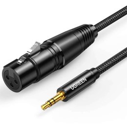 UGreen Kabel audio AV182 UGREEN XLR żeński do jack 3.5 męski 2m czarny