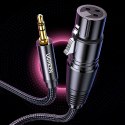 UGreen Kabel audio AV182 UGREEN XLR żeński do jack 3.5 męski 2m czarny