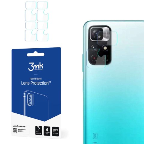 3mk Szkło x4 na kamerę obiektyw 3mk Lens Protection do Xiaomi Redmi Note 11 5G 3mk Szkło x4 na kamerę obiektyw 3mk Lens Protection do Xiaomi Redmi Note 11 5G