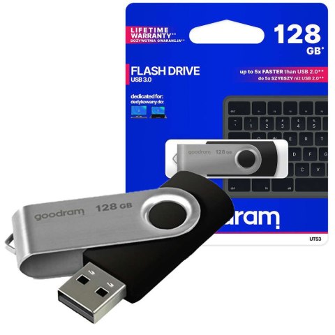Goodram Pendrive Goodram Twister USB 3.0 Flash Drive UTS3 128GB Goodram Pendrive Goodram Twister USB 3.0 Flash Drive UTS3 128GB