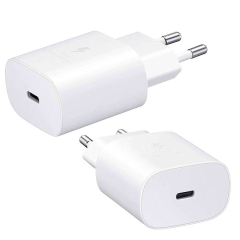Samsung Ładowarka sieciowa Samsung EP-TA800EWE Fast Charge USB-C Type C 25W Biała Samsung Ładowarka sieciowa Samsung EP-TA800EWE Fast Charge USB-C Type C 25W Biała
