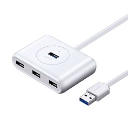UGreen Hub USB 3.0 UGREEN CR113, 4w1, 0.5m (biały)