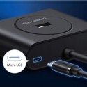 UGreen Hub USB 3.0 UGREEN CR113, 4w1, 0.5m (biały)