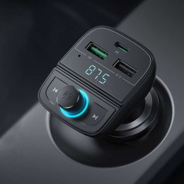 UGreen Transmiter FM UGREEN CD229, Bluetooth 5.0, USB QC 3.0, USB-C PD, microSD (czarny)