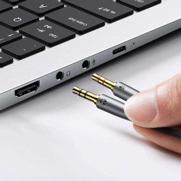 UGreen UGREEN AV192 Rozdzielacz audio AUX słuchawki + mikrofon do kabel mini jack 3.5mm (szary)