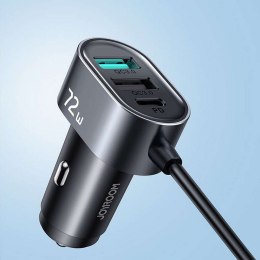 Joyroom Ładowarka samochodowa Joyroom JR-CL05 Car Charger 3x USB + 2x USB-C 1.5m 72W Black