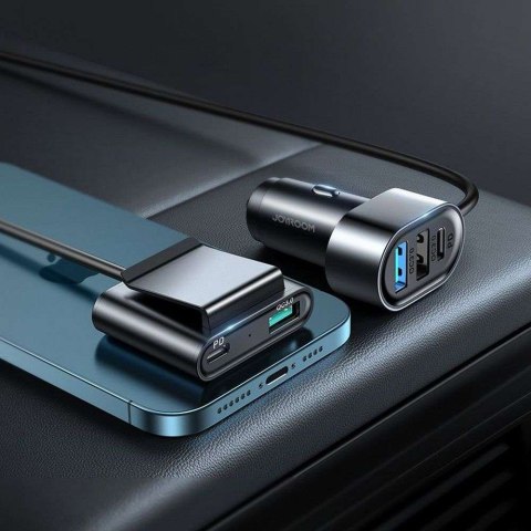 Joyroom Ładowarka samochodowa Joyroom JR-CL05 Car Charger 3x USB + 2x USB-C 1.5m 72W Black Joyroom Ładowarka samochodowa Joyroom JR-CL05 Car Charger 3x USB + 2x USB-C 1.5m 72W Black