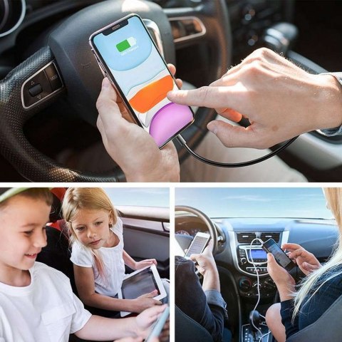 Joyroom Ładowarka samochodowa Joyroom JR-CL05 Car Charger 3x USB + 2x USB-C 1.5m 72W Black Joyroom Ładowarka samochodowa Joyroom JR-CL05 Car Charger 3x USB + 2x USB-C 1.5m 72W Black