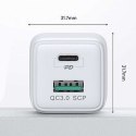 Joyroom Ładowarka sieciowa Joyroom L-QP303 USB + USB-C 30W PD QC 3.0 AFC FCP White