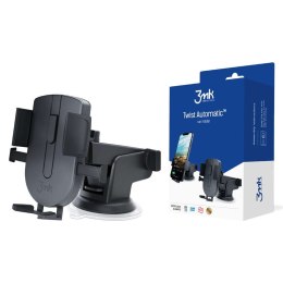 3mk Uchwyt samochodowy na telefon 3mk Twist Automatic Car Holder na kokpit/ szybę Czarny