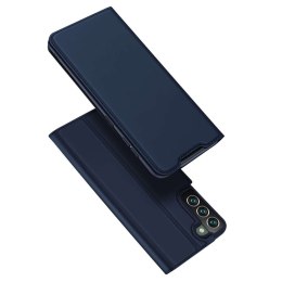 Dux Ducis Etui ochronne z klapką Dux Ducis Skin Pro skórzane do Samsung Galaxy S22 Plus Granatowe