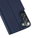 Dux Ducis Etui ochronne z klapką Dux Ducis Skin Pro skórzane do Samsung Galaxy S22 Plus Granatowe