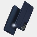 Dux Ducis Etui ochronne z klapką Dux Ducis Skin Pro skórzane do Samsung Galaxy S22 Plus Granatowe