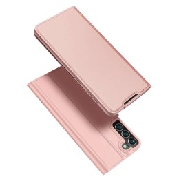 Dux Ducis Etui ochronne z klapką Dux Ducis Skin Pro skórzane do Samsung Galaxy S22 Plus Różowe