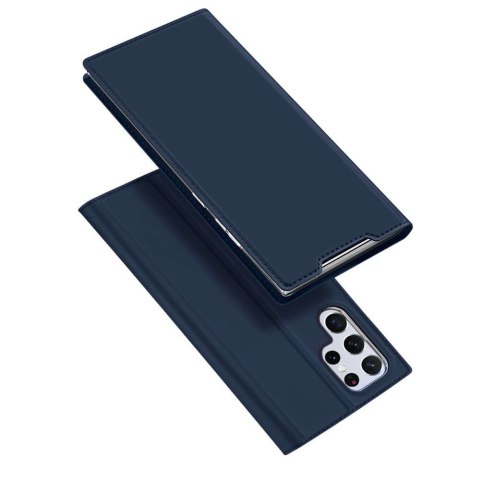Dux Ducis Etui ochronne z klapką Dux Ducis Skin Pro skórzane do Samsung Galaxy S22 Ultra Granatowe Dux Ducis Etui ochronne z klapką Dux Ducis Skin Pro skórzane do Samsung Galaxy S22 Ultra Granatowe