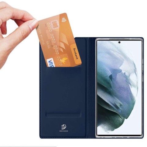 Dux Ducis Etui ochronne z klapką Dux Ducis Skin Pro skórzane do Samsung Galaxy S22 Ultra Granatowe Dux Ducis Etui ochronne z klapką Dux Ducis Skin Pro skórzane do Samsung Galaxy S22 Ultra Granatowe
