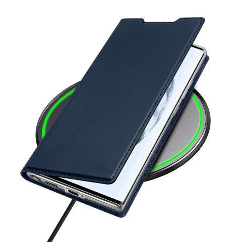 Dux Ducis Etui ochronne z klapką Dux Ducis Skin Pro skórzane do Samsung Galaxy S22 Ultra Granatowe Dux Ducis Etui ochronne z klapką Dux Ducis Skin Pro skórzane do Samsung Galaxy S22 Ultra Granatowe