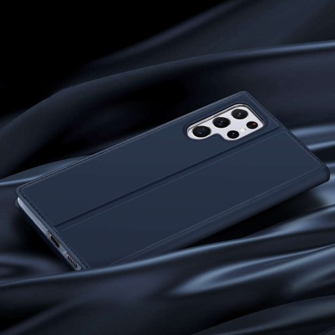 Dux Ducis Etui ochronne z klapką Dux Ducis Skin Pro skórzane do Samsung Galaxy S22 Ultra Granatowe Dux Ducis Etui ochronne z klapką Dux Ducis Skin Pro skórzane do Samsung Galaxy S22 Ultra Granatowe