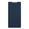 Dux Ducis Etui ochronne z klapką Dux Ducis Skin Pro skórzane do Samsung Galaxy S22 Ultra Granatowe
