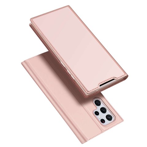 Dux Ducis Etui ochronne z klapką Dux Ducis Skin Pro skórzane do Samsung Galaxy S22 Ultra Różowe Dux Ducis Etui ochronne z klapką Dux Ducis Skin Pro skórzane do Samsung Galaxy S22 Ultra Różowe