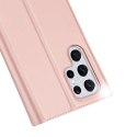 Dux Ducis Etui ochronne z klapką Dux Ducis Skin Pro skórzane do Samsung Galaxy S22 Ultra Różowe
