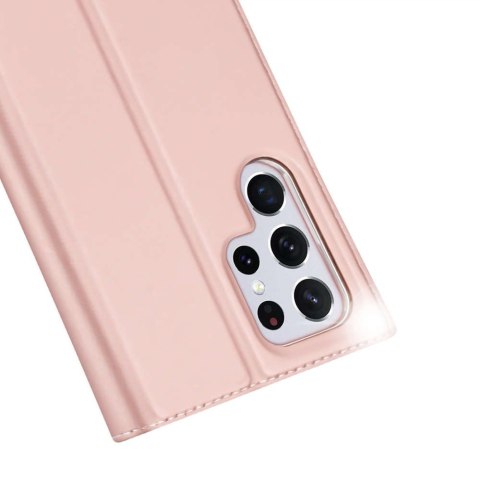 Dux Ducis Etui ochronne z klapką Dux Ducis Skin Pro skórzane do Samsung Galaxy S22 Ultra Różowe Dux Ducis Etui ochronne z klapką Dux Ducis Skin Pro skórzane do Samsung Galaxy S22 Ultra Różowe