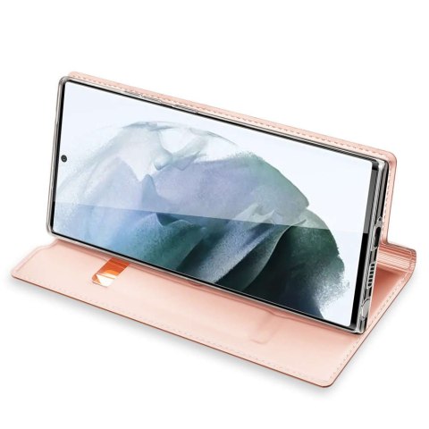 Dux Ducis Etui ochronne z klapką Dux Ducis Skin Pro skórzane do Samsung Galaxy S22 Ultra Różowe Dux Ducis Etui ochronne z klapką Dux Ducis Skin Pro skórzane do Samsung Galaxy S22 Ultra Różowe