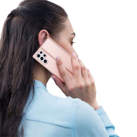 Dux Ducis Etui ochronne z klapką Dux Ducis Skin Pro skórzane do Samsung Galaxy S22 Ultra Różowe Dux Ducis Etui ochronne z klapką Dux Ducis Skin Pro skórzane do Samsung Galaxy S22 Ultra Różowe