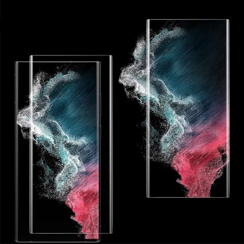 Glastify 2-Pack Szkło hartowane pełne Glastify UV ochrona ekranu do Samsung Galaxy S22 Ultra Glastify 2-Pack Szkło hartowane pełne Glastify UV ochrona ekranu do Samsung Galaxy S22 Ultra