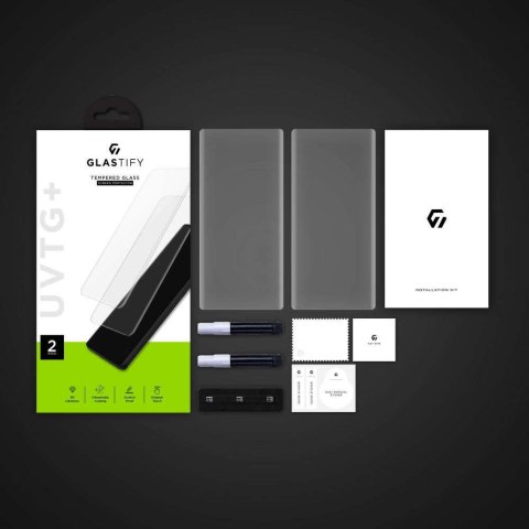 Glastify 2-Pack Szkło hartowane pełne Glastify UV ochrona ekranu do Samsung Galaxy S22 Ultra Glastify 2-Pack Szkło hartowane pełne Glastify UV ochrona ekranu do Samsung Galaxy S22 Ultra