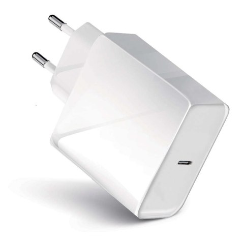 Forcell Ładowarka sieciowa Forcell ze złączem USB-C Type C 3A 45W PD QC 4.0 Biała Forcell Ładowarka sieciowa Forcell ze złączem USB-C Type C 3A 45W PD QC 4.0 Biała