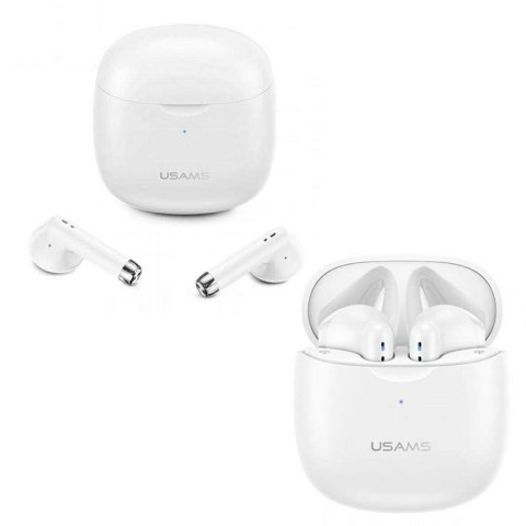 Usams Słuchawki bezprzewodowe douszne USAMS TWS IA series Bluetooth 5.0 Białe Usams Słuchawki bezprzewodowe douszne USAMS TWS IA series Bluetooth 5.0 Białe