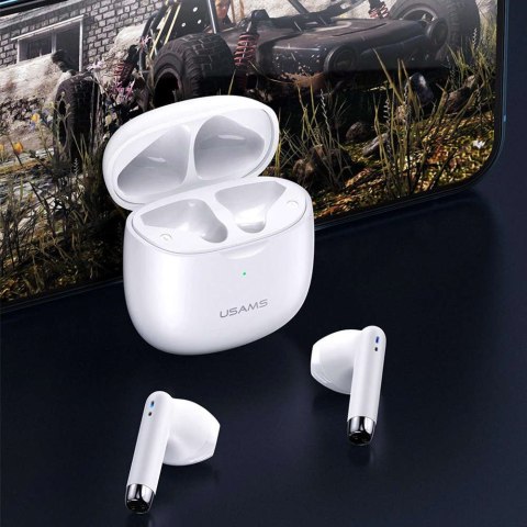 Usams Słuchawki bezprzewodowe douszne USAMS TWS IA series Bluetooth 5.0 Białe Usams Słuchawki bezprzewodowe douszne USAMS TWS IA series Bluetooth 5.0 Białe