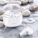 Usams Słuchawki bezprzewodowe douszne USAMS TWS IA series Bluetooth 5.0 Białe