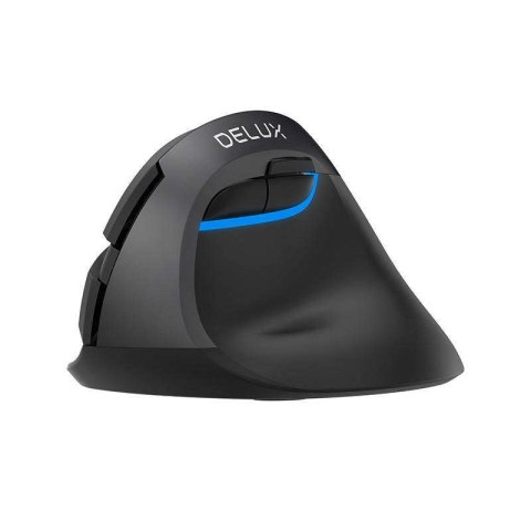 Delux Bezprzewodowa mysz pionowa Delux M618Mini DB BT+2.4G 2400DPI (czarna) Delux Bezprzewodowa mysz pionowa Delux M618Mini DB BT+2.4G 2400DPI (czarna)