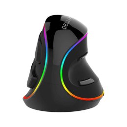 Delux Mysz pionowa Delux M618Plus 4000DPI RGB