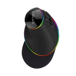 Delux Mysz pionowa Delux M618Plus 4000DPI RGB