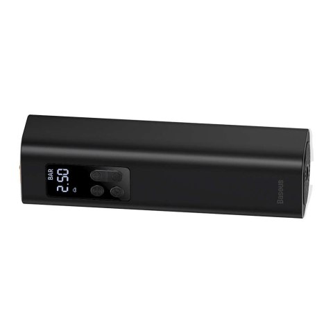 Baseus Mini kompresor samochodowy sprężarka Baseus Air Pump pompka do kół lampka LED Czarny Baseus Mini kompresor samochodowy sprężarka Baseus Air Pump pompka do kół lampka LED Czarny