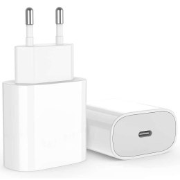 Denmen Ładowarka sieciowa Denmen szybka USB-C Type C PD 20W 3.6A Biała