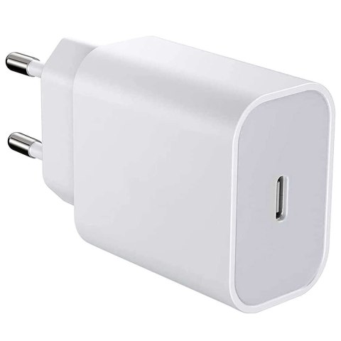Denmen Ładowarka sieciowa Denmen szybka USB-C Type C PD 20W 3.6A Biała Denmen Ładowarka sieciowa Denmen szybka USB-C Type C PD 20W 3.6A Biała