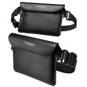 Spigen Etui wodoodporne Spigen A621 IPX8 do telefonu + uniwersalna wodoszczelna torba nerka saszetka Black