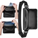 Spigen Etui wodoodporne Spigen A621 IPX8 do telefonu + uniwersalna wodoszczelna torba nerka saszetka Black