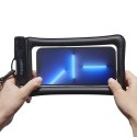 Spigen Etui wodoodporne Spigen A621 IPX8 do telefonu + uniwersalna wodoszczelna torba nerka saszetka Black