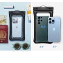 Spigen Etui wodoodporne Spigen A621 IPX8 do telefonu + uniwersalna wodoszczelna torba nerka saszetka Black