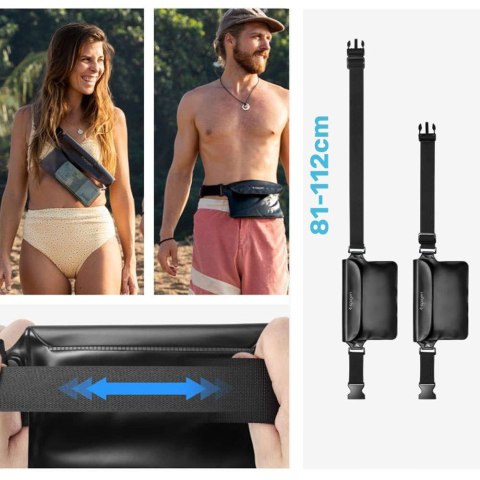 Spigen Etui wodoszczelne Spigen A620 worek wodoodporny nerka saszetka na biodro IPX8 Spigen Etui wodoszczelne Spigen A620 worek wodoodporny nerka saszetka na biodro IPX8