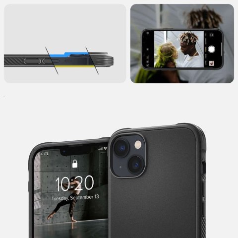 Spigen Etui futerał Spigen Rugged Armor Mag MagSafe do Apple iPhone 14 Matte Black Spigen Etui futerał Spigen Rugged Armor Mag MagSafe do Apple iPhone 14 Matte Black