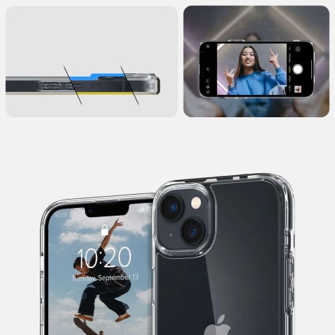 Spigen Etui obudowa case Spigen Ultra Hybrid do Apple iPhone 14 Crystal Clear Spigen Etui obudowa case Spigen Ultra Hybrid do Apple iPhone 14 Crystal Clear