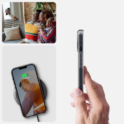 Spigen Etui obudowa case Spigen Ultra Hybrid do Apple iPhone 14 Crystal Clear Spigen Etui obudowa case Spigen Ultra Hybrid do Apple iPhone 14 Crystal Clear