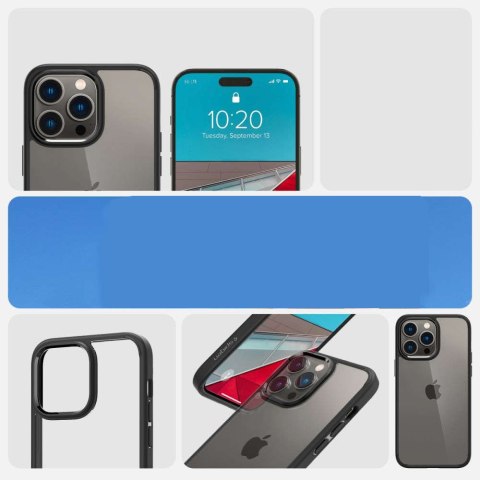 Spigen Etui obudowa case Spigen Ultra Hybrid do Apple iPhone 14 Pro Matte Black Spigen Etui obudowa case Spigen Ultra Hybrid do Apple iPhone 14 Pro Matte Black
